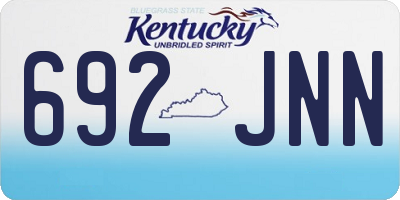 KY license plate 692JNN