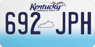 KY license plate 692JPH