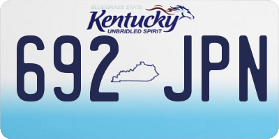 KY license plate 692JPN