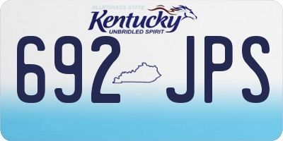 KY license plate 692JPS