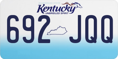 KY license plate 692JQQ