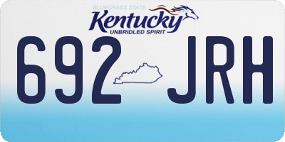 KY license plate 692JRH