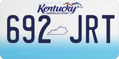 KY license plate 692JRT