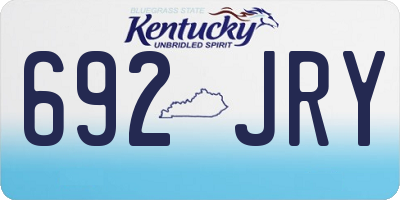 KY license plate 692JRY