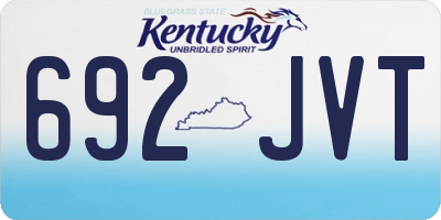 KY license plate 692JVT
