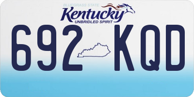 KY license plate 692KQD