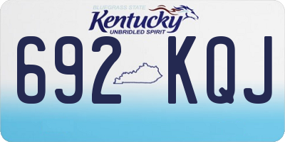 KY license plate 692KQJ