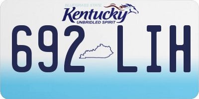 KY license plate 692LIH