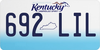 KY license plate 692LIL