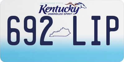 KY license plate 692LIP