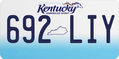 KY license plate 692LIY