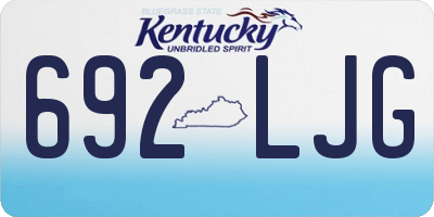KY license plate 692LJG