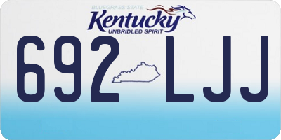 KY license plate 692LJJ