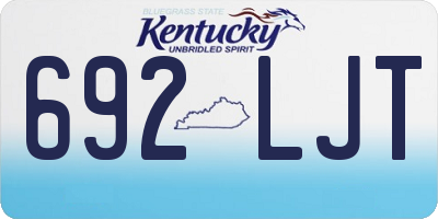 KY license plate 692LJT