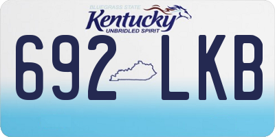 KY license plate 692LKB