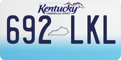 KY license plate 692LKL