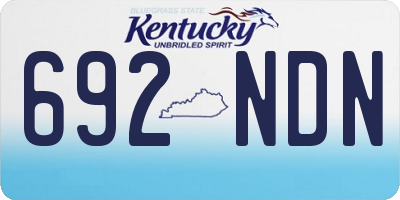 KY license plate 692NDN