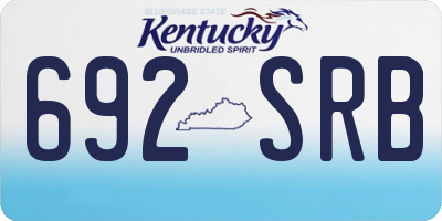 KY license plate 692SRB