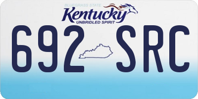 KY license plate 692SRC