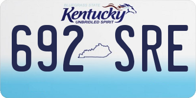 KY license plate 692SRE