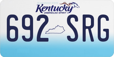 KY license plate 692SRG