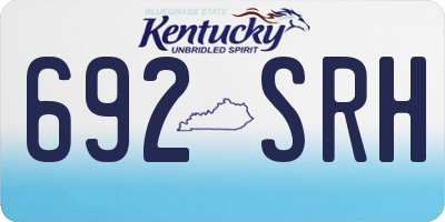 KY license plate 692SRH