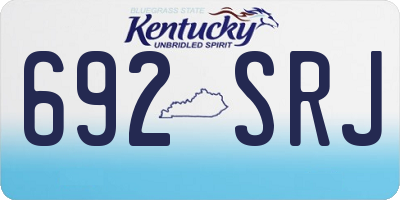 KY license plate 692SRJ