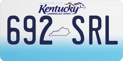 KY license plate 692SRL
