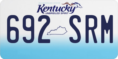KY license plate 692SRM