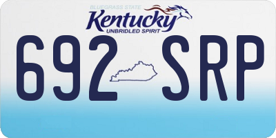 KY license plate 692SRP