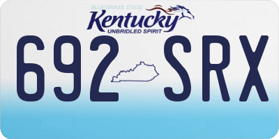 KY license plate 692SRX