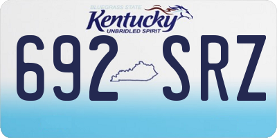 KY license plate 692SRZ