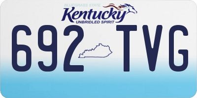 KY license plate 692TVG