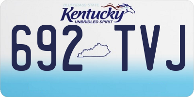 KY license plate 692TVJ