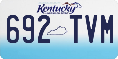 KY license plate 692TVM