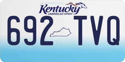 KY license plate 692TVQ