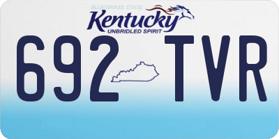 KY license plate 692TVR