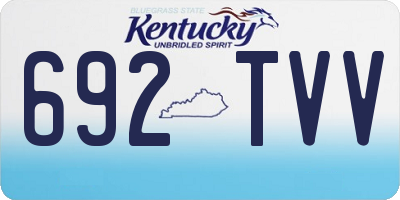 KY license plate 692TVV