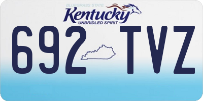 KY license plate 692TVZ