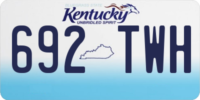 KY license plate 692TWH