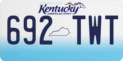 KY license plate 692TWT