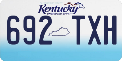 KY license plate 692TXH