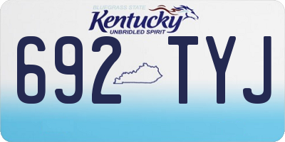 KY license plate 692TYJ
