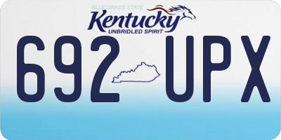 KY license plate 692UPX
