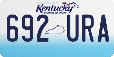 KY license plate 692URA