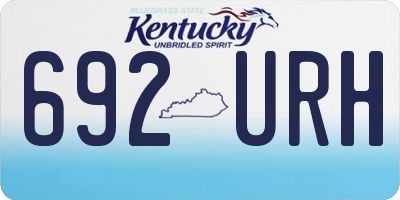 KY license plate 692URH