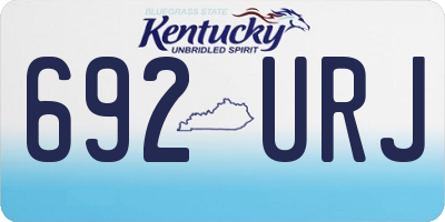 KY license plate 692URJ