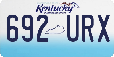 KY license plate 692URX