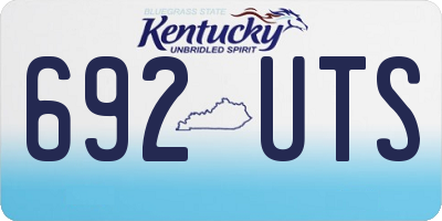 KY license plate 692UTS