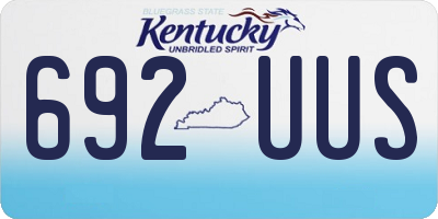 KY license plate 692UUS